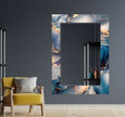 Marble Tempered Glass Wall Mirror