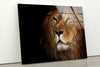 Wild Life Lion Tempered Glass Wall Art - MyPhotoStation