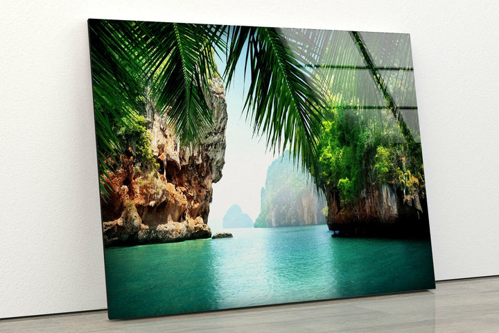 Thai island Ko Phi Phi Lee Glass Wall Art