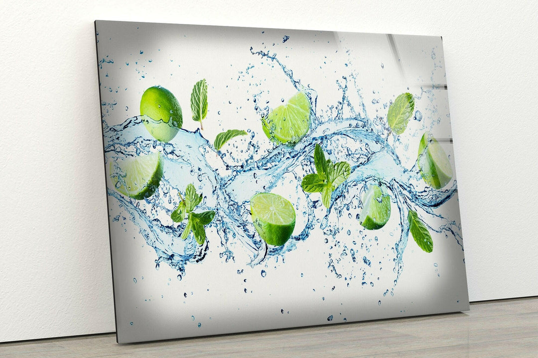 Citrus Fruit Kitchen Glass Wall Art, Glass Printing Wall Art, Print photos on glass