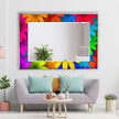 Stained Tempered Glass Wall Mirror