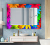 Stained Tempered Glass Wall Mirror