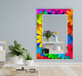 Stained Tempered Glass Wall Mirror