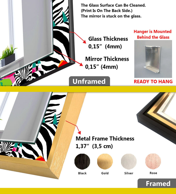 Zebra Wall Mirrors