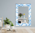 Marble Tempered Glass Wall Mirror