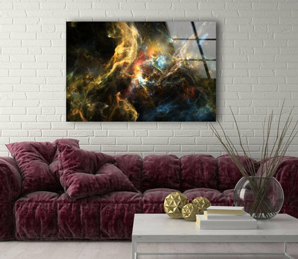 Abstract Nebula Starfield Glass Picture Prints