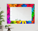 Stained Tempered Glass Wall Mirror