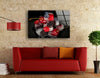 Iced Cherries Glass Wall Art, picture on glass wall art, photos printed on glass