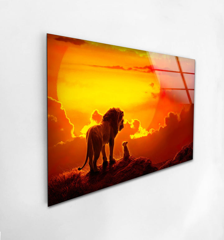 The Lion King Glass Wall Art picture on glass wall art, photos printed on glass