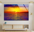 Pretty Sunset Glass Wall Art custom glass photo prints, large glass prints