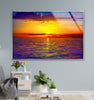 Sunset View Tempered Glass Wall Art