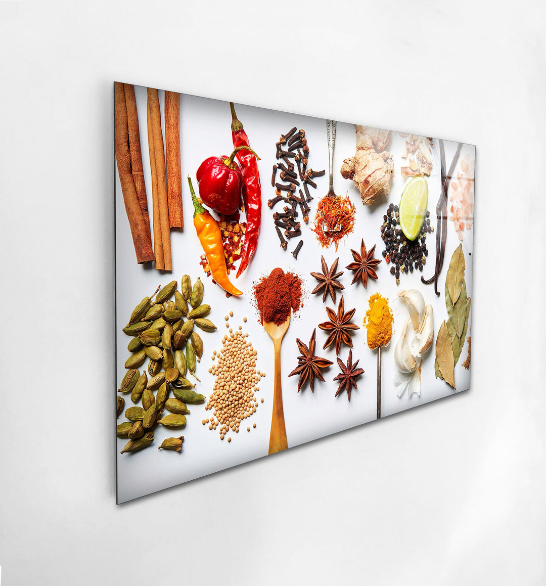 Spices Mİx Glass Wall Art, Glass Printing Wall Art, Print photos on glass