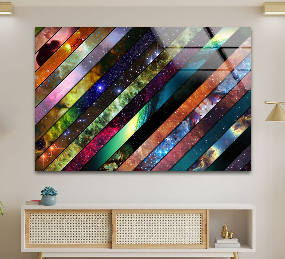 Stained Space Glass Wall Art custom glass pictures, glass art prints