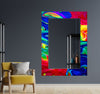 Stained Tempered Glass Wall Mirror