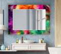 Stained Tempered Glass Wall Mirror