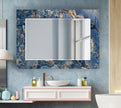 Marble Tempered Glass Wall Mirror