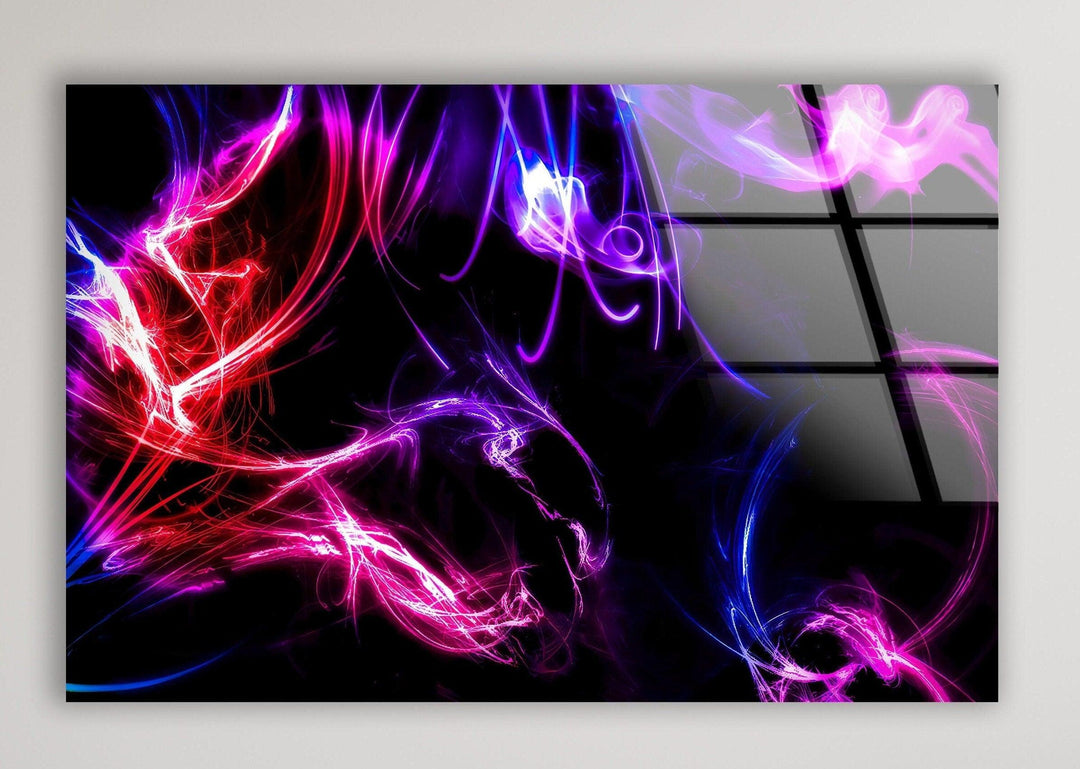 Dark Purple Smoke Glass Wall Art , glass image printing, glass prints from photos