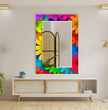 Stained Tempered Glass Wall Mirror