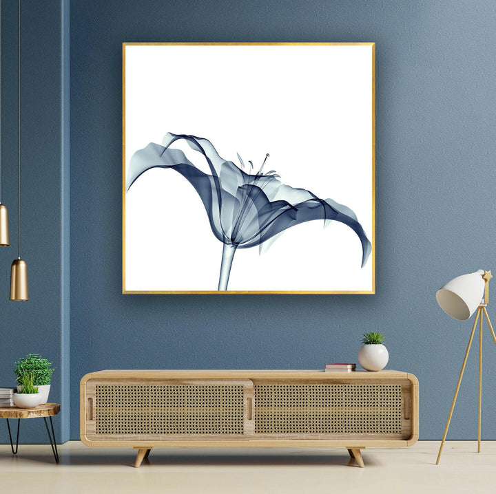 Xray Amaryllis Flower Glass Wall Art, glass image printing, glass prints from photos