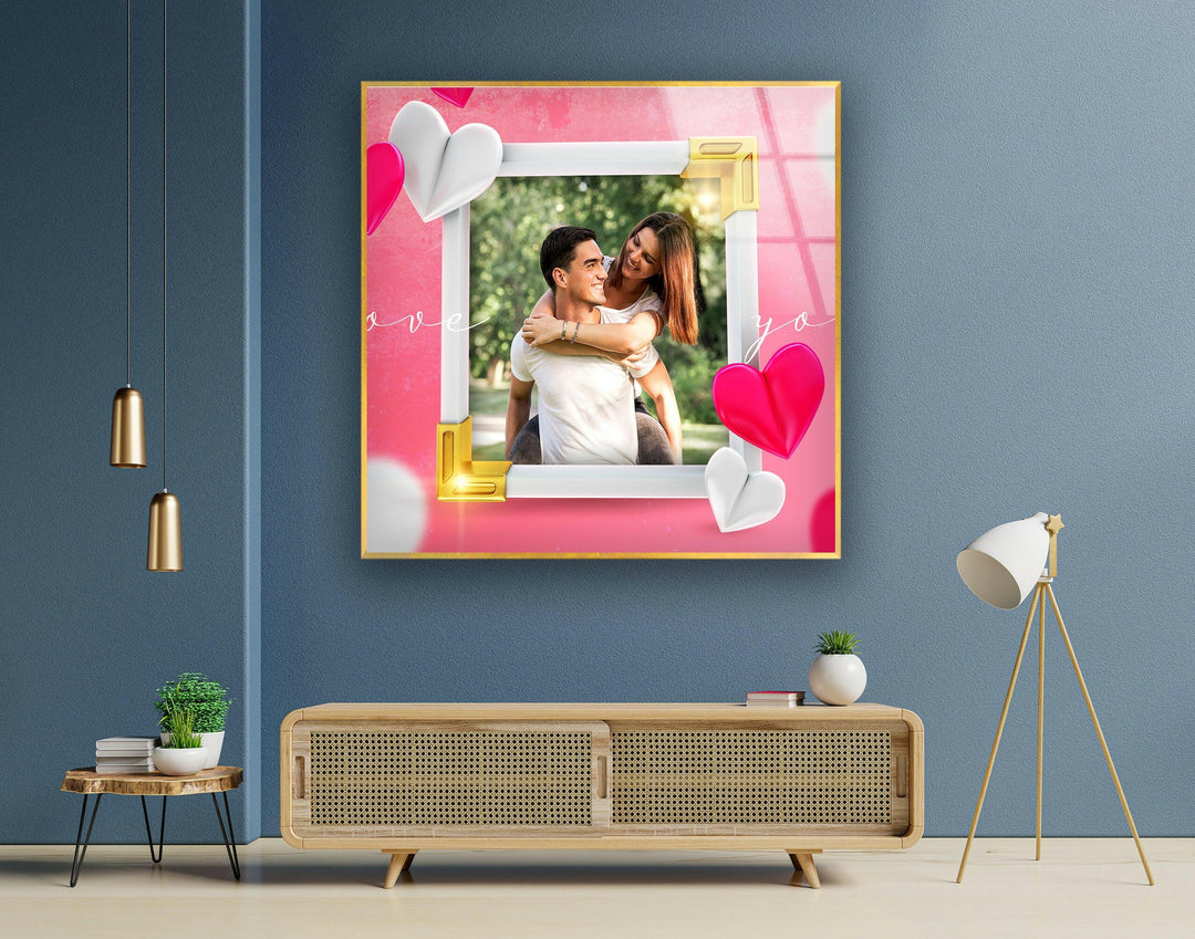 Pink Valentines Cool Wall Artwork & Glass Print Art