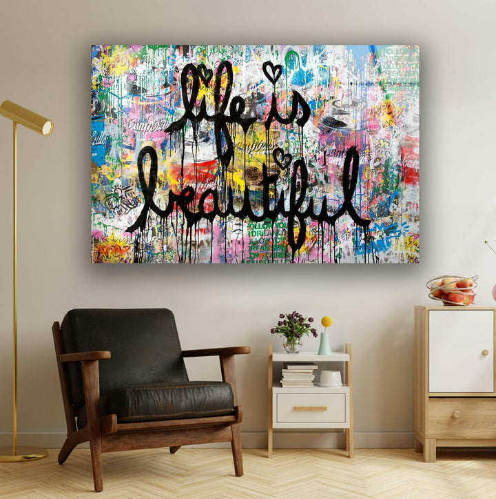 Graffiti Tempered Glass Wall Art - MyPhotoStation