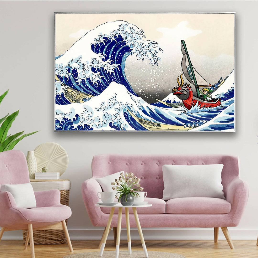 Wave Kanagawa Glass Wall Artwork & Cool Art Prints