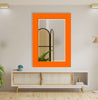 Abstract Tempered Glass Wall Mirror