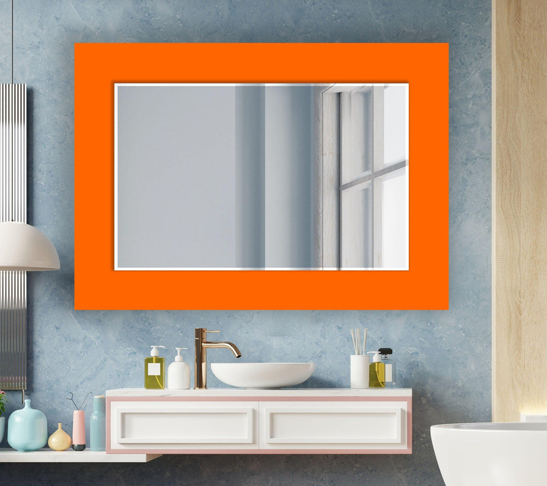 Solid Colors Round Wall Mirror Bathroom Wall Mirror
