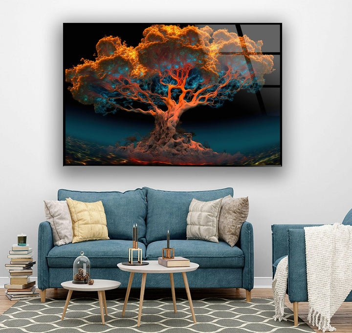 Fantastic Nature Tree Tempered Glass Wall Art - MyPhotoStation