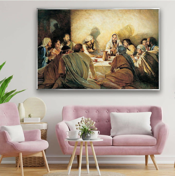 Christian Jesus Painting Glass Photos for Wall Decor