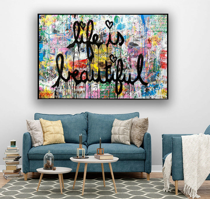 Graffiti Tempered Glass Wall Art - MyPhotoStation