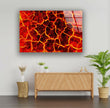 Red Magma Lava Glass Wall Decor & Cool Artwork