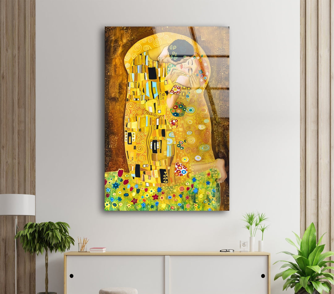 Gustav Klimt The Kiss Stunning Glass Picture Prints | Modern Wall Art