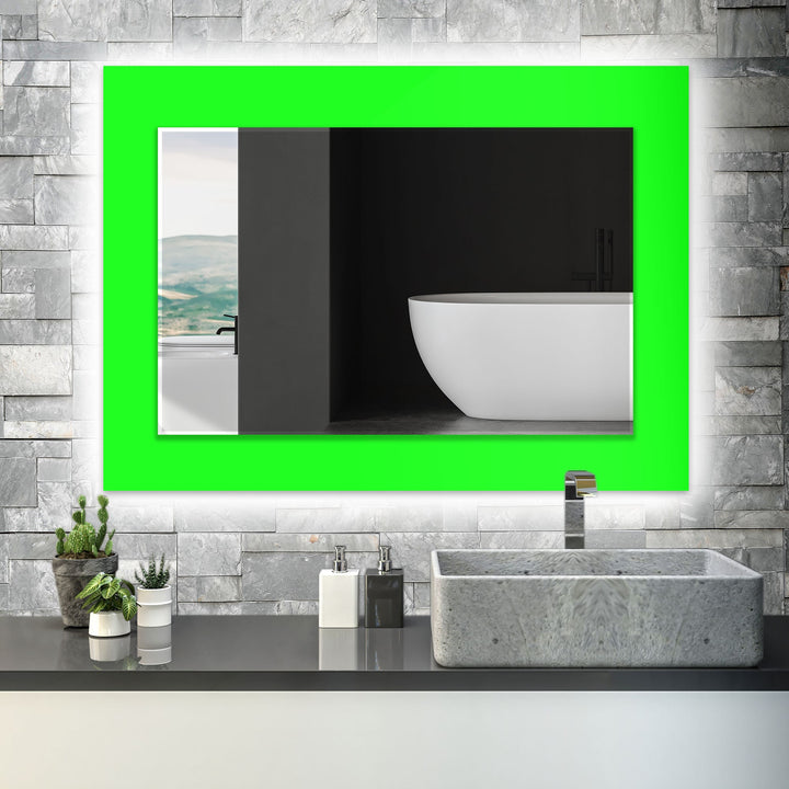 Neon Green Wall Mirrors Large Mirror
