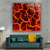 Red Magma Lava Glass printing Wall Art