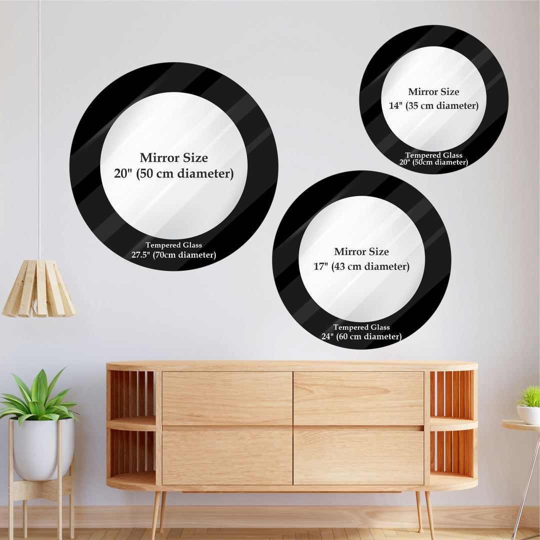 Transparent Round Wall Mirror