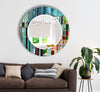 Stained Tempered Glass Wall Mirror