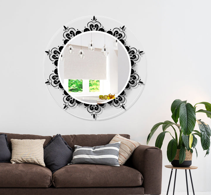 Transparent Round Wall Mirror mirror art
