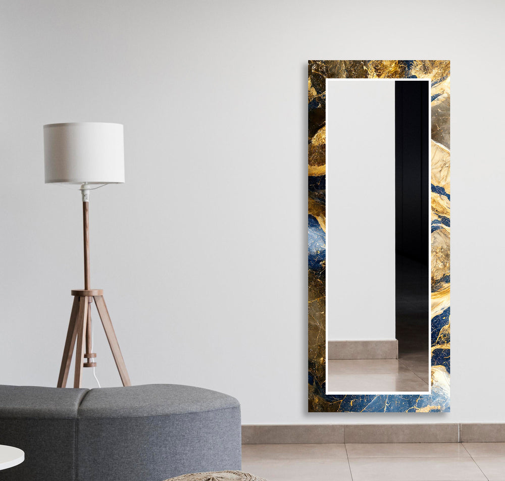 Golden Marble Wall Mirrors dining room mirror
