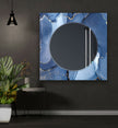 Marble Tempered Glass Wall Mirror