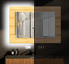 Wood Pattern Tempered Glass Wall Mirror