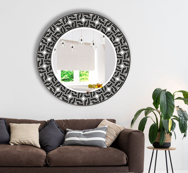 Black Round Wall Mirror Rectangle Mirror
