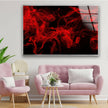 Red Smoke Abstract Tempered Glass Wall Art - MyPhotoStation