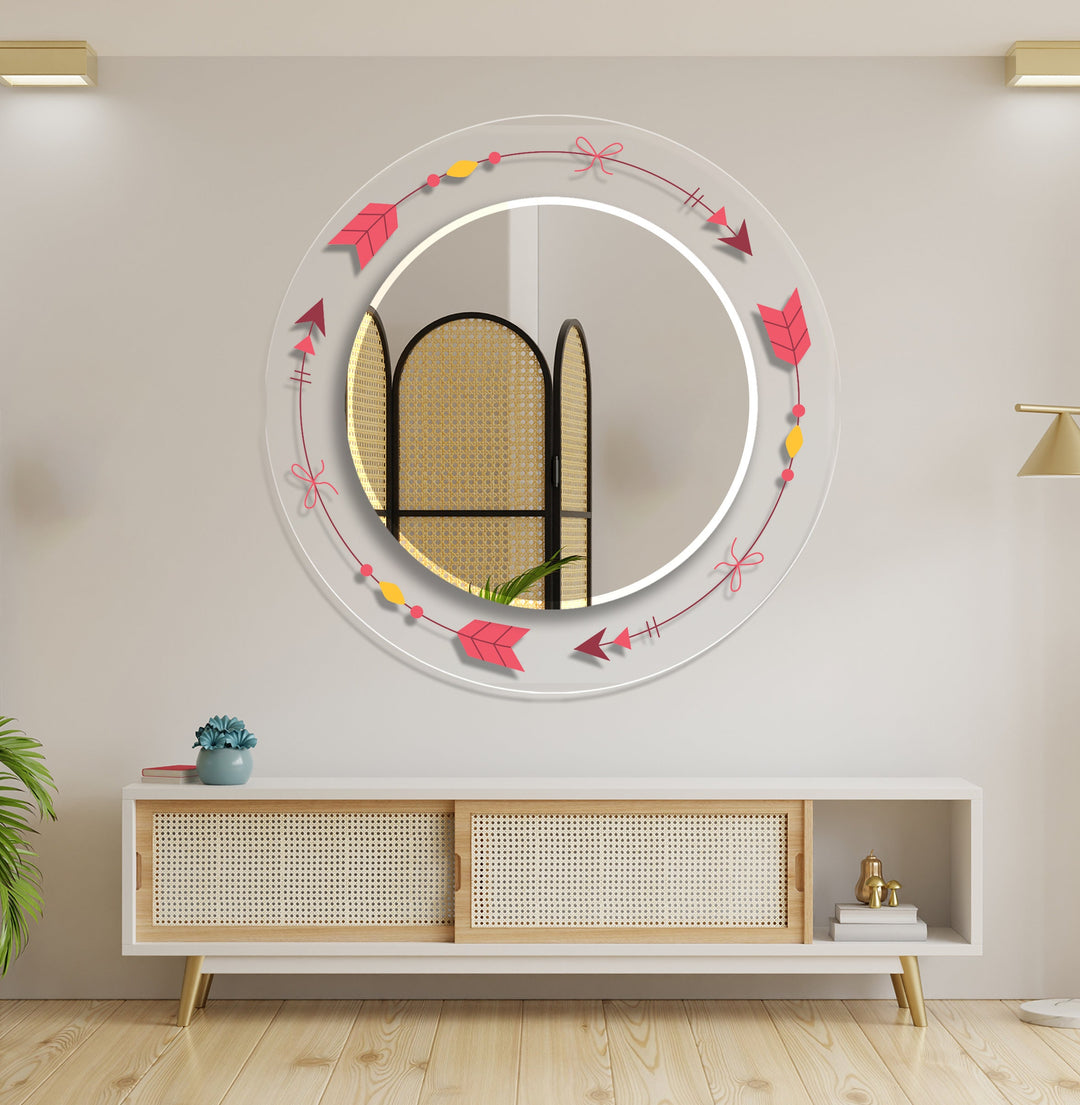 Transparent Arrow Round Wall Mirror mirror wall art
