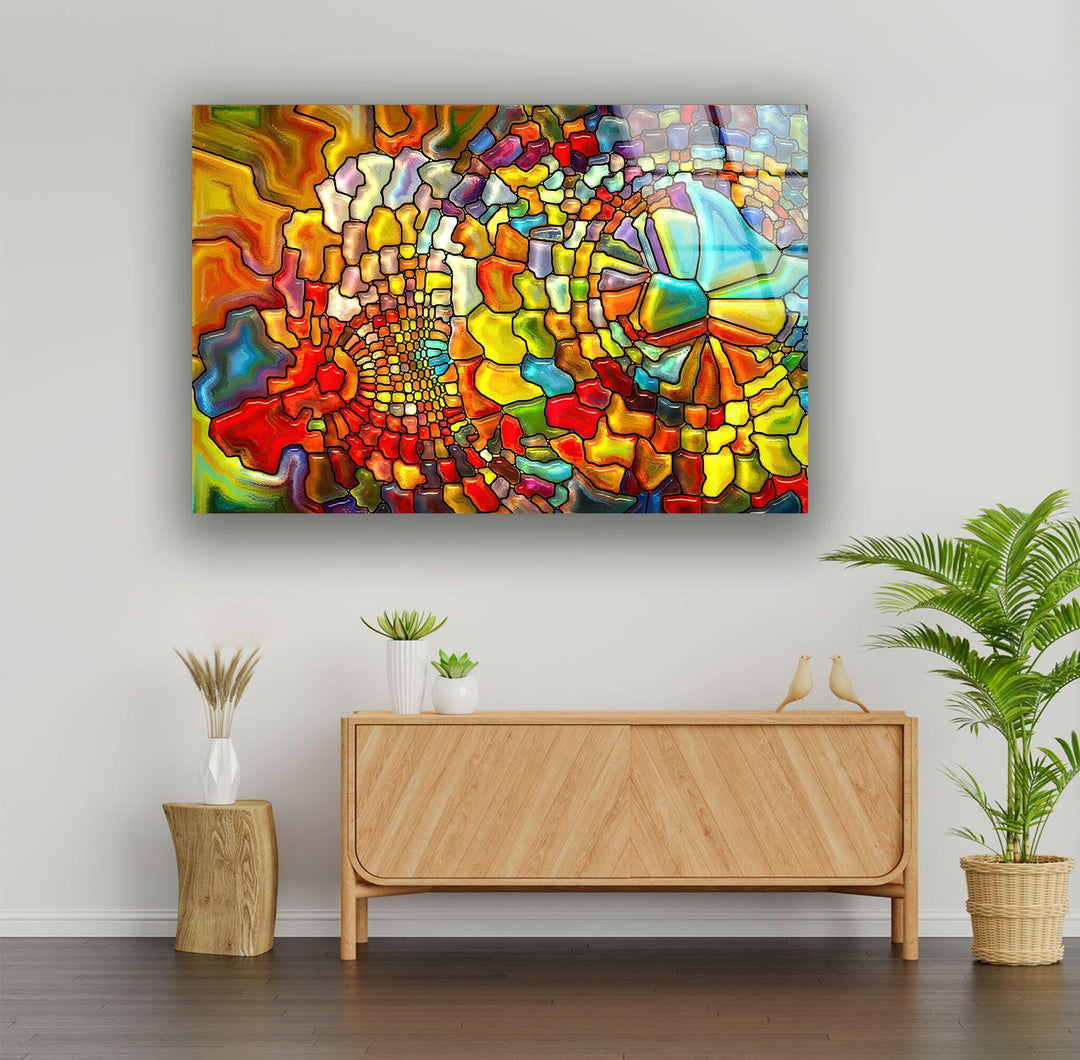 Colorful Mosaic Stained Glass Wall Art art glass wall art, glass wall art pictures