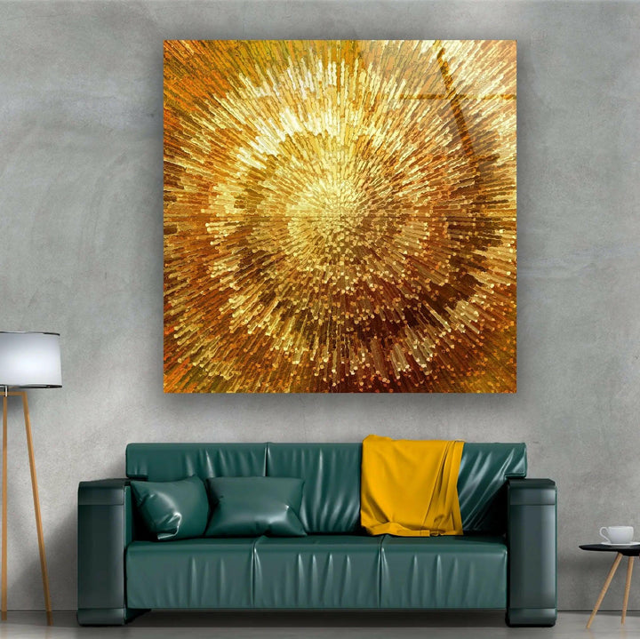 Golden Abstract Art Glass Wall Art - Discover unique Glass Wall Pictures and Art for every room. Our collection includes modern glass wall art, beautiful glass panel artwork, and personalized glass photo prints. Perfect for creating a stylish and vibrant home. Enjoy free shipping and secure packaging on all orders.