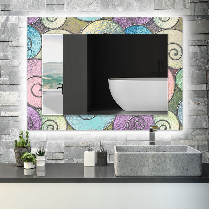 Abstract Spiral Wall Mirrors Modern Mirror
