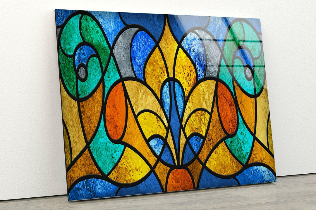 Stained Abstract Glass Wall Art large glass photo prints, glass wall photos