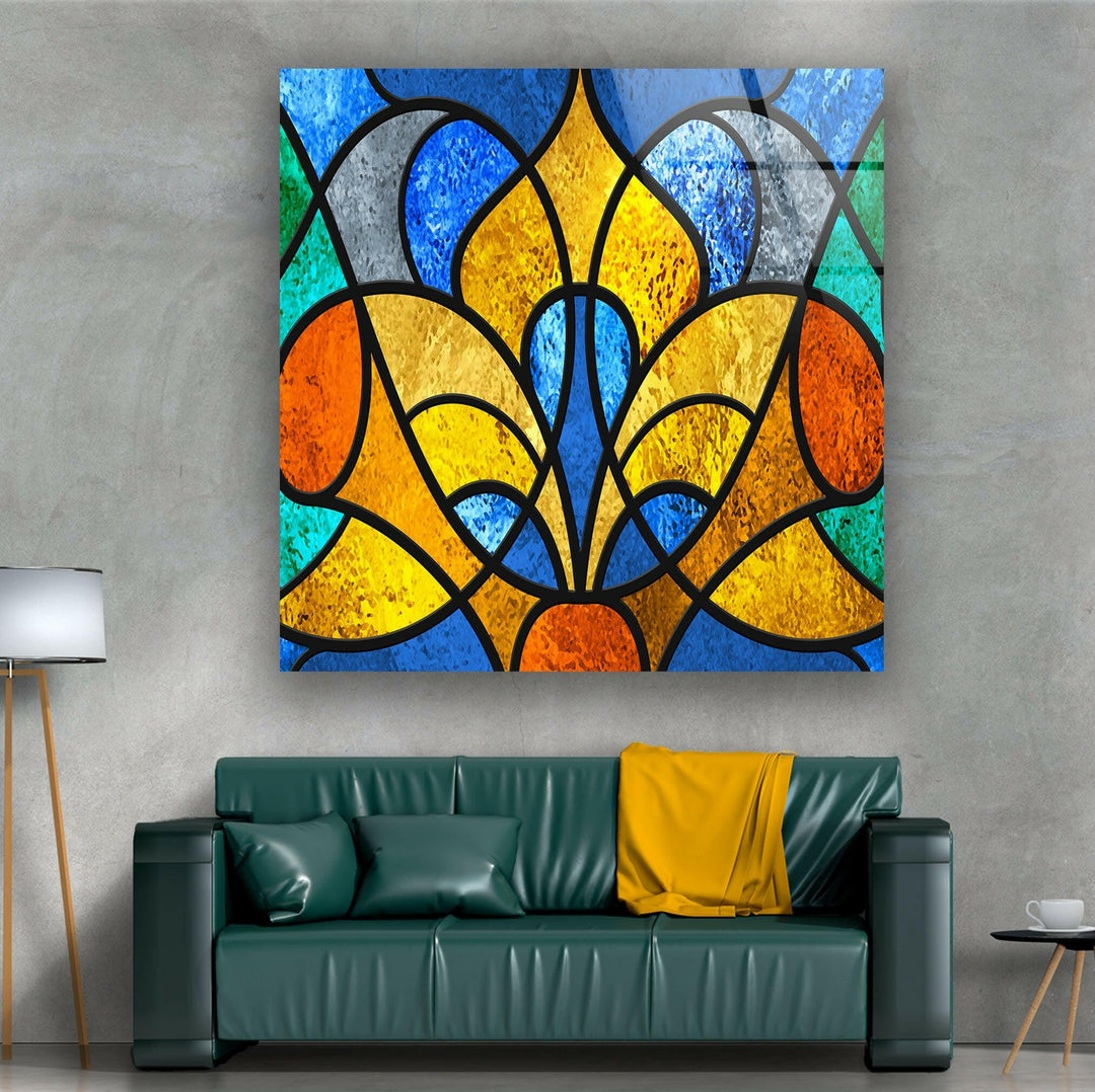 Stained Abstract Glass Wall Art custom glass photo prints, large glass prints