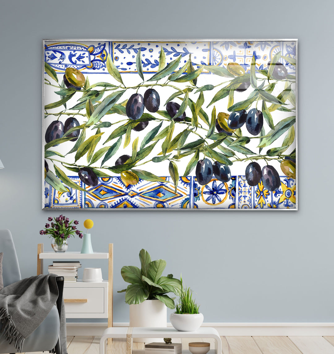 Olive Tempered Glass Wall Art - MyPhotoStation